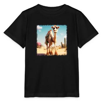 cool camel - Stanley/Stella MINI CREATOR Kids’ T-Shirt - black - Front - Mikhail (115cm)