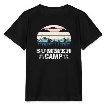 Colonie de vacances - T-shirt bio MINI CREATOR Stanley/Stella Enfant - noir - Devant - Mikhail (115cm)