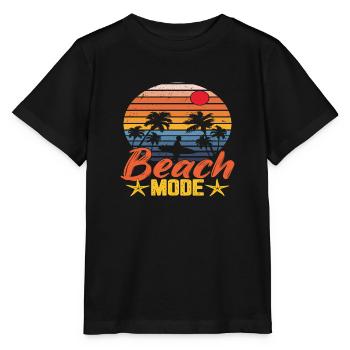 Beach Mode - Stanley/Stella Kinder T-Shirt MINI CREATOR  - Schwarz - Vorne - Mikhail (115cm)