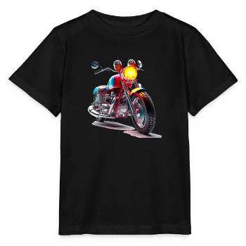 Chaque moto raconte sa propre histoire - T-shirt bio MINI CREATOR Stanley/Stella Enfant - noir - Devant - Mikhail (115cm)