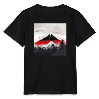 Magical Mount Fuji - Stanley/Stella MINI CREATOR Kids’ T-Shirt - black - Front - Mikhail (115cm)