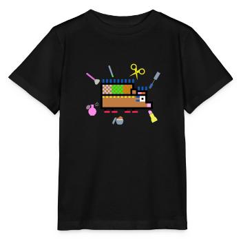 HedgehogBeauty - Stanley/Stella MINI CREATOR Kids’ T-Shirt - black - Front - Mikhail (115cm)