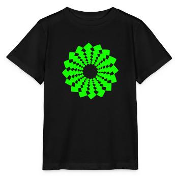 om zeichen chakra blume spirit neon gruen - Stanley/Stella Kinder T-Shirt MINI CREATOR  - Schwarz - Vorne - Mikhail (115cm)