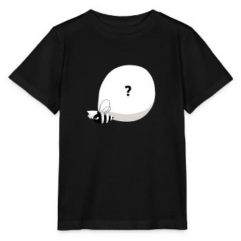 Abeille & gros sac mystérieux - T-shirt bio MINI CREATOR Stanley/Stella Enfant - noir - Devant - Mikhail (115cm)