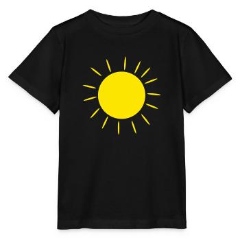 Idée cadeau soleil ciel pour l’été - T-shirt bio MINI CREATOR Stanley/Stella Enfant - noir - Devant - Mikhail (115cm)