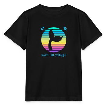Rettet die Wale - Stanley/Stella Kinder T-Shirt MINI CREATOR  - Schwarz - Vorne - Mikhail (115cm)