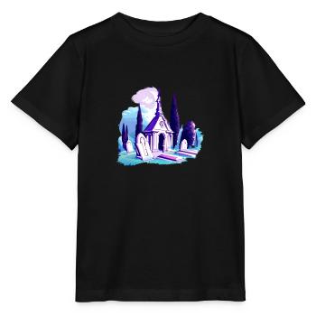 Cimetière, tombes, tombes, mausolée - T-shirt bio MINI CREATOR Stanley/Stella Enfant - noir - Devant - Mikhail (115cm)