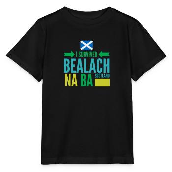 BEALACH NA BA, SCOTLAND - Stanley/Stella MINI CREATOR Kids’ T-Shirt - black - Front - Mikhail (115cm)