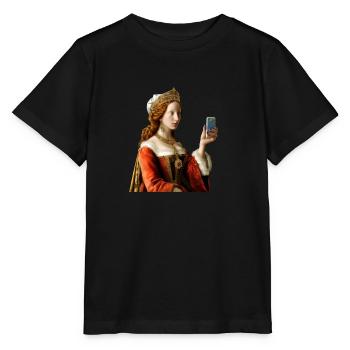 Das Selfie der Queen - Stanley/Stella Kinder T-Shirt MINI CREATOR  - Schwarz - Vorne - Mikhail (115cm)
