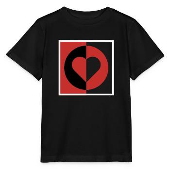 Heart mirage - Stanley/Stella MINI CREATOR Kids’ T-Shirt - black - Front - Mikhail (115cm)