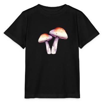 pilze - Stanley/Stella Kinder T-Shirt MINI CREATOR  - Schwarz - Vorne - Mikhail (115cm)