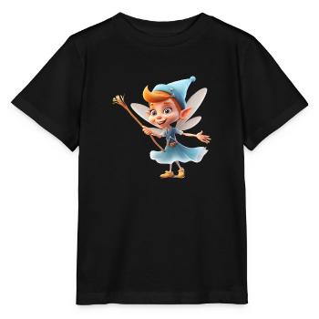 Die Zahnfee nimmt die Angst vom Zahnverlust - Stanley/Stella Kinder T-Shirt MINI CREATOR  - Schwarz - Vorne - Mikhail (115cm)