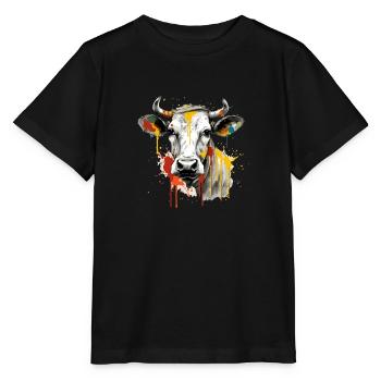 Lika die Kuh - Stanley/Stella Kinder T-Shirt MINI CREATOR  - Schwarz - Vorne - Mikhail (115cm)