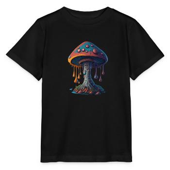 Pilz - Stanley/Stella Kinder T-Shirt MINI CREATOR  - Schwarz - Vorne - Mikhail (115cm)