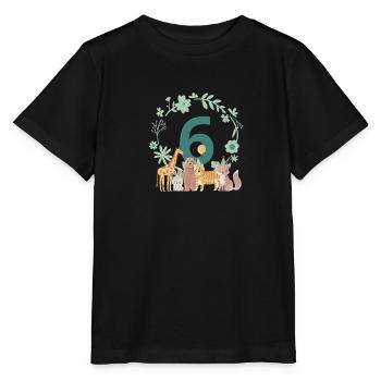 6th Anniversary - Sixth Anniversary Animals - Stanley/Stella MINI CREATOR Kids’ T-Shirt - black - Front - Mikhail (115cm)
