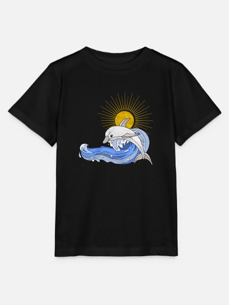 Delfin - Stanley/Stella Kinder T-Shirt MINI CREATOR  - Schwarz