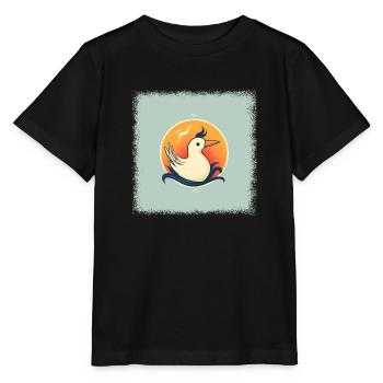 christmassy baby panda christmas present bday - Stanley/Stella MINI CREATOR Kids’ T-Shirt - black - Front - Mikhail (115cm)