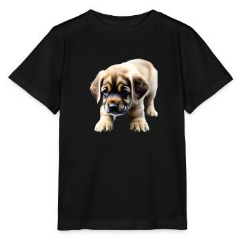 Puppy run - Stanley/Stella Kinder T-Shirt MINI CREATOR  - Schwarz - Vorne - Mikhail (115cm)
