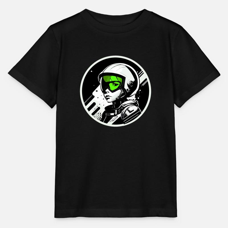 Austronaut logo stamp - Stanley/Stella Kinder T-Shirt MINI CREATOR - Schwarz