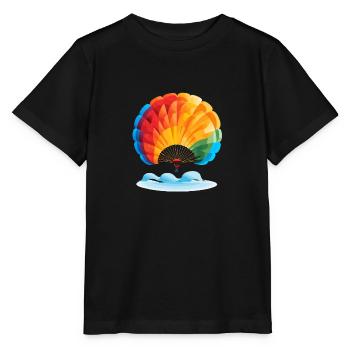 Fallschirm Abenteuer - Stanley/Stella Kinder T-Shirt MINI CREATOR  - Schwarz - Vorne - Mikhail (115cm)
