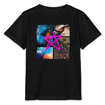 ABSTRACT - Stanley/Stella MINI CREATOR Kids’ T-Shirt - black - Front - Mikhail (115cm)