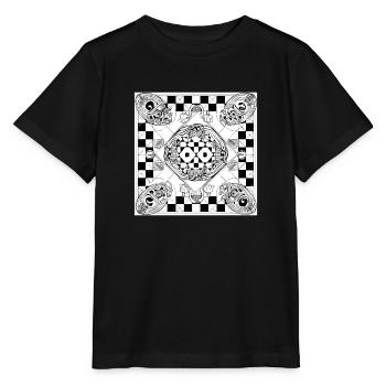 Alien chessboard n°1 - Stanley/Stella MINI CREATOR Kids’ T-Shirt - black - Front - Mikhail (115cm)