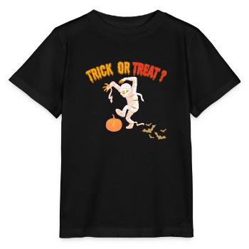 Trick or treat - Stanley/Stella MINI CREATOR Kids’ T-Shirt - black - Front - Mikhail (115cm)