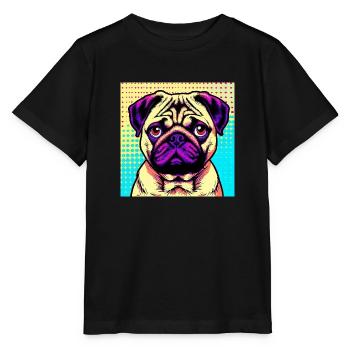 Carlin Pop Art - T-shirt bio MINI CREATOR Stanley/Stella Enfant - noir - Devant - Mikhail (115cm)