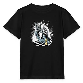 Le cavalier ailé n°2 - T-shirt bio MINI CREATOR Stanley/Stella Enfant - noir - Devant - Mikhail (115cm)