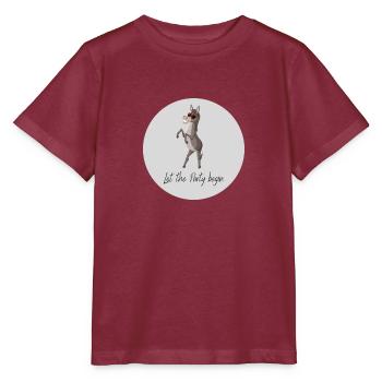 Que la fête commence - T-shirt bio MINI CREATOR Stanley/Stella Enfant - bordeaux - Devant - Kain (125cm)