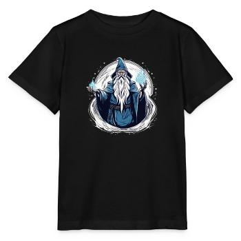Le vieux sorcier - T-shirt bio MINI CREATOR Stanley/Stella Enfant - noir - Devant - Mikhail (115cm)