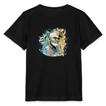 Jack le maitre des animaux - T-shirt bio MINI CREATOR Stanley/Stella Enfant - noir - Devant - Mikhail (115cm)