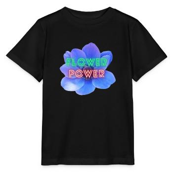 Flower Power - Stanley/Stella MINI CREATOR Kids’ T-Shirt - black - Front - Mikhail (115cm)