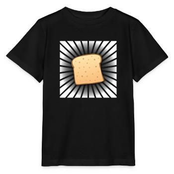 Lustige Comic Butter Toast Scheibe Cool Toastbrot - Stanley/Stella Kinder T-Shirt MINI CREATOR  - Schwarz - Vorne - Mikhail (115cm)