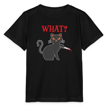 What? - Stanley/Stella MINI CREATOR Kids’ T-Shirt - black - Front - Mikhail (115cm)