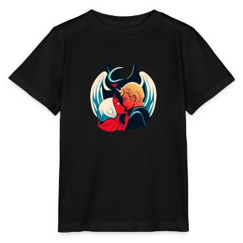 Devils and angels - Stanley/Stella MINI CREATOR Kids’ T-Shirt - black - Front - Mikhail (115cm)