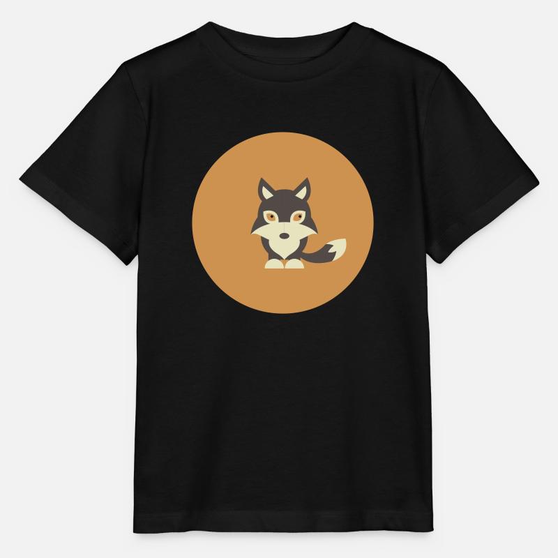 Loup - T-shirt bio MINI CREATOR Stanley/Stella Enfant - noir