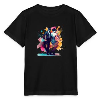 The swing couple dance requires skill - Stanley/Stella MINI CREATOR Kids’ T-Shirt - black - Front - Mikhail (115cm)