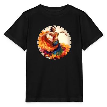 Orientalischer Tanz, auch Bauchtanz genannt - Stanley/Stella Kinder T-Shirt MINI CREATOR  - Schwarz - Vorne - Mikhail (115cm)