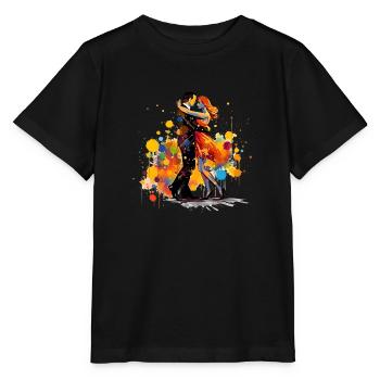 Sich mit Tanzen kreativ ausdrücken - Stanley/Stella Kinder T-Shirt MINI CREATOR  - Schwarz - Vorne - Mikhail (115cm)
