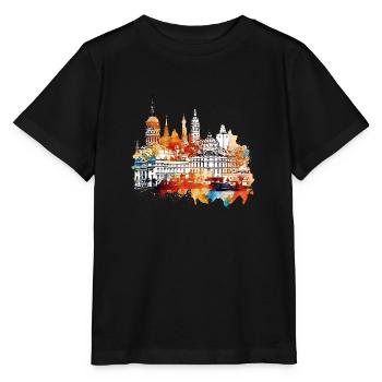 Madrid is the vibrant capital of Spain - Stanley/Stella MINI CREATOR Kids’ T-Shirt - black - Front - Mikhail (115cm)