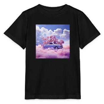 Auto über den Wolken - Stanley/Stella Kinder T-Shirt MINI CREATOR  - Schwarz - Vorne - Mikhail (115cm)