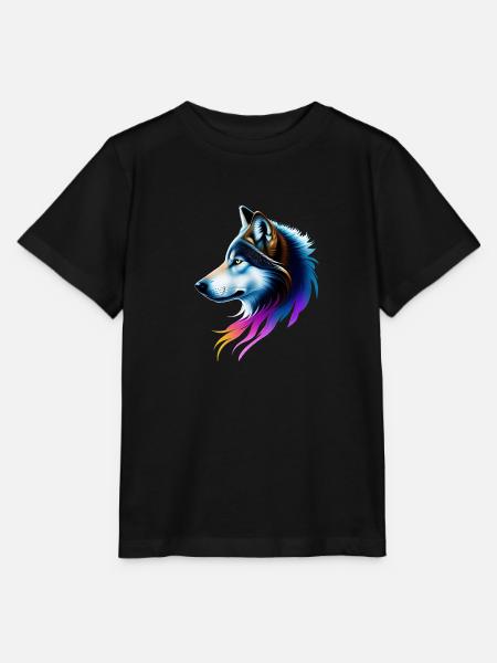 Wolf - Stanley/Stella Kinder T-Shirt MINI CREATOR - Schwarz