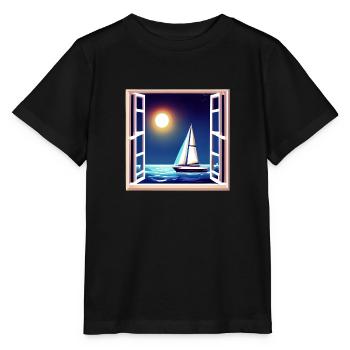 Segeln Segelsport Segler Segelschiff Segelboot - Stanley/Stella Kinder T-Shirt MINI CREATOR  - Schwarz - Vorne - Mikhail (115cm)