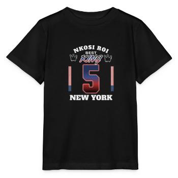NKOSI - T-shirt bio MINI CREATOR Stanley/Stella Enfant - noir - Devant - Mikhail (115cm)
