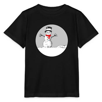 BONHOMME DE NEIGE - T-shirt bio MINI CREATOR Stanley/Stella Enfant - noir - Devant - Mikhail (115cm)