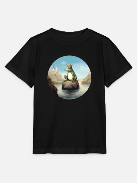 Der Froschkönig - Stanley/Stella Kinder T-Shirt MINI CREATOR - Schwarz