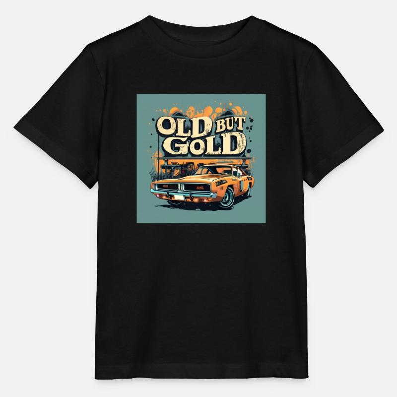 Old but gold - Stanley/Stella Kinder T-Shirt MINI CREATOR  - Schwarz