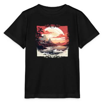Japanische Bilderkunst hat eine lange Tradition - Stanley/Stella Kinder T-Shirt MINI CREATOR  - Schwarz - Vorne - Mikhail (115cm)