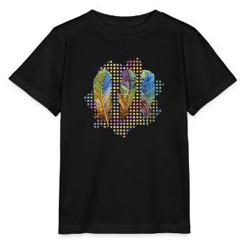 Feder - Stanley/Stella Kinder T-Shirt MINI CREATOR  - Schwarz - Vorne - Mikhail (115cm)